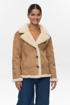 NUELIOTTA REVERSIBLE JACKET - Cognac