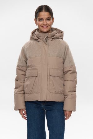 NUWILLOW SHORT JACKET - Taupe Gray