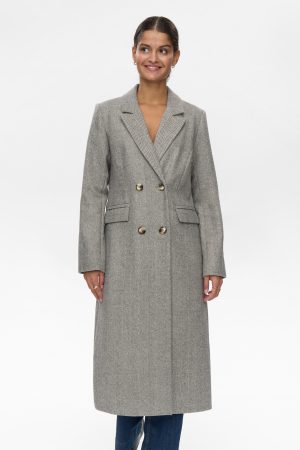 NURAVEN COAT - Medium Grey mel