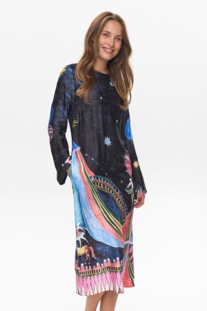 NUSTARLA DRESS - Obsidian